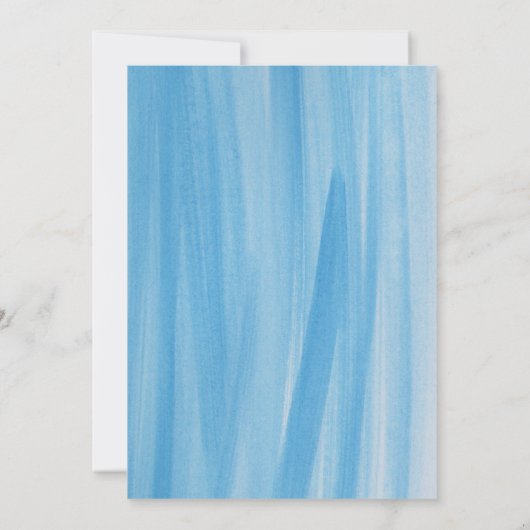 青いトラックの小さなかぼちゃの男の子ベイビーシャワー 招待状 (裏面)