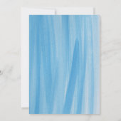 青いトラックの小さなパンプキン男の子ベビーシャワー 招待状 (裏面)