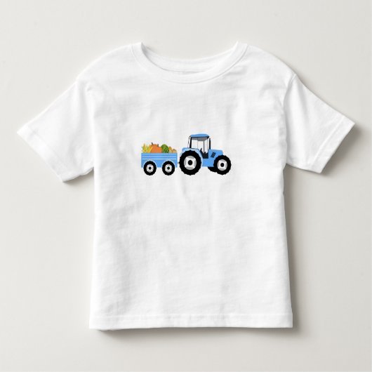 青いトラックの農産物 トドラーTシャツ (正面)