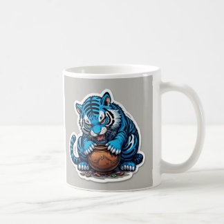 青いトラ コーヒーマグカップ
