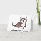 青いトリケラトプス カード (裏面)