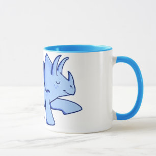 青いトリケラトプス マグカップ