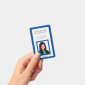 青いトリム追加フォトロゴ識別バッジ バッジ (手持ち)