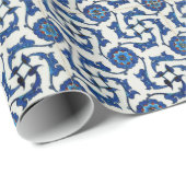 青いトルコのタイル ラッピングペーパー (ロールコーナー)