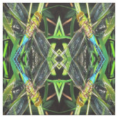 青いトンボきらめく翼絵画の ファブリック (見本)