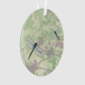 青いトンボのアクリル オーナメント (正面)