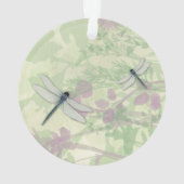 青いトンボのアクリル オーナメント (裏面)