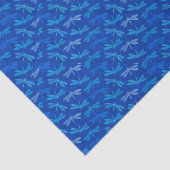 青いトンボのエレガントなコバルトブルーの誕生日 薄葉紙 (詳細)