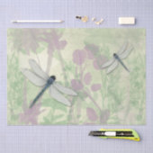 青いトンボのティッシュペーパー 薄葉紙 (クラフト)