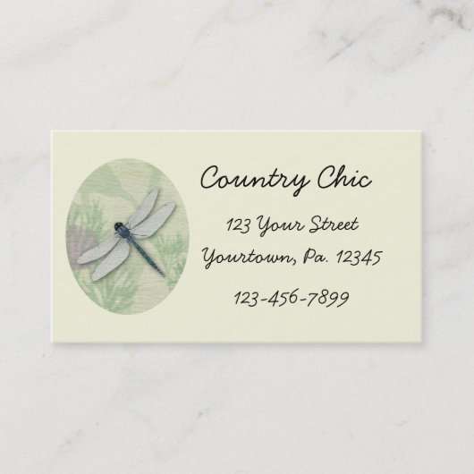 青いトンボの名刺 名刺 (正面)