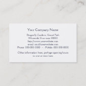 青いトンボの名刺 名刺 (裏面)