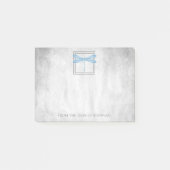 青いトンボの注パーソナライズされた記 ポストイット (正面)