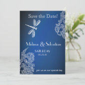 青いトンボの王室の上の白いレース セーブザデート (スタンド正面)