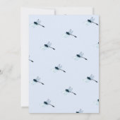 青いトンボの男の子ベビーシャワー招待状 招待状 (裏面)