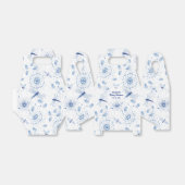 青いトンボの花模様 フェイバーボックス (折り畳みなし)