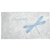 青いトンボパーソナライズされたイ枕ケース 枕カバー (正面右)