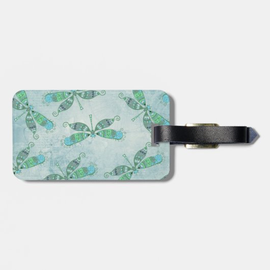 青いトンボ ラゲッジタグ (裏面横)