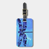 青いトンボ ラゲッジタグ (正面縦)