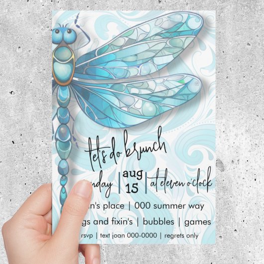 青いトンボ | 水色のうずまき | 自然愛好家 招待状