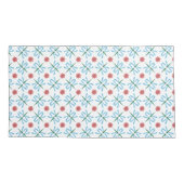 青いトンボ、白のピンクの睡蓮 枕カバー (裏面-左)