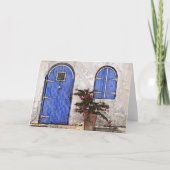 青いドアの穏やかな午後 カード (正面)