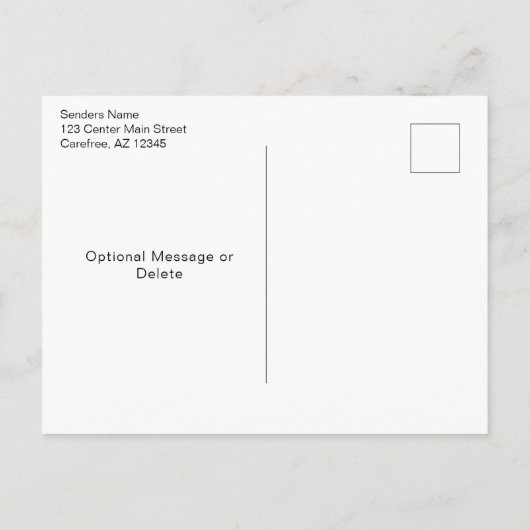 青いドアを移動 案内ポストカード (裏面)