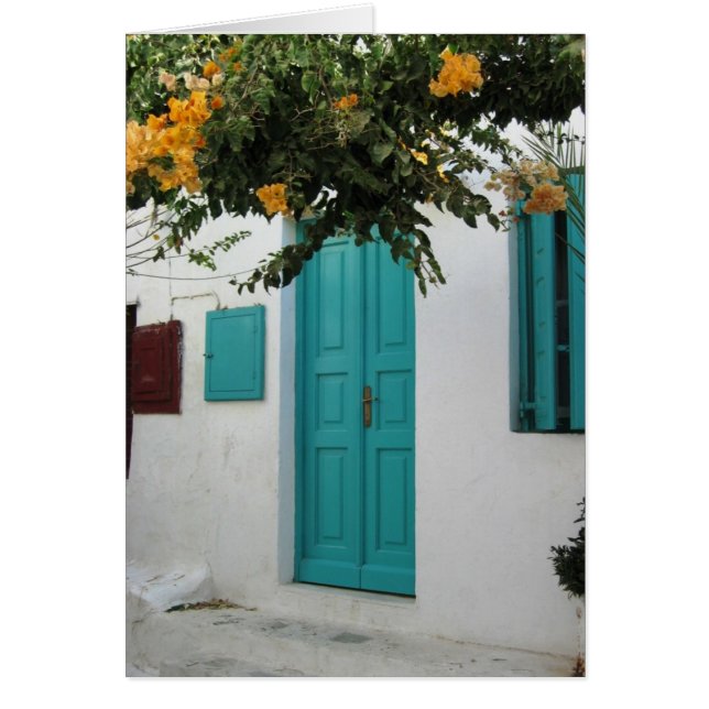 青いドア (正面)