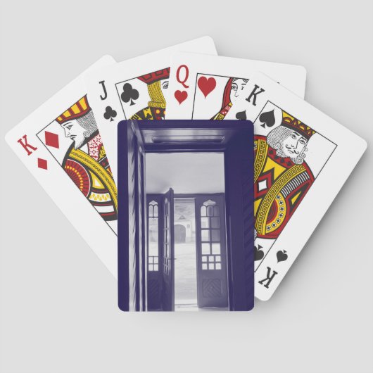 青いドア トランプ (裏面)