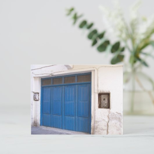 青いドア ポストカード (スタンド正面)