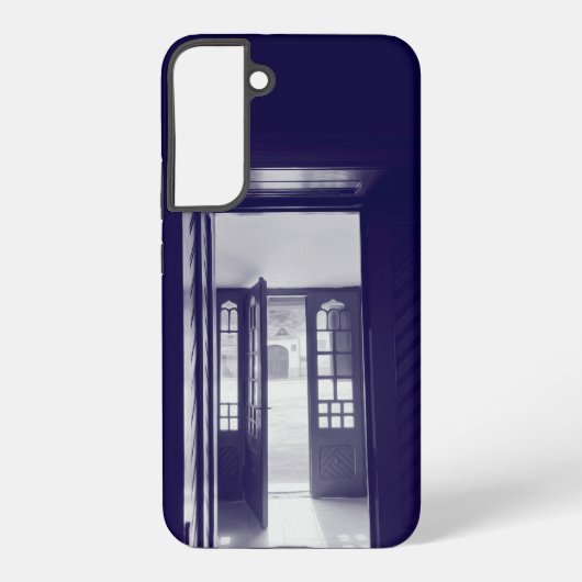 青いドア SAMSUNG GALAXYケース (裏面)