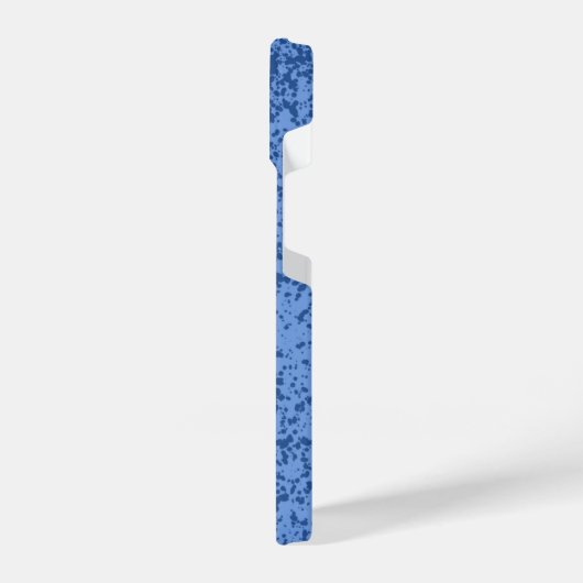 青いドットのカオス iPhoneケース (左側面)