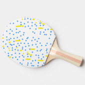 青いドット 卓球ラケット (横)