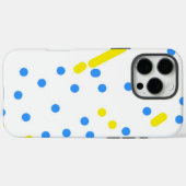 青いドット Case-Mate iPhoneケース (裏面 (横))