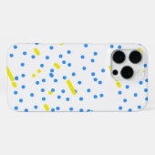 青いドット iPhoneケース (裏面横)