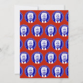 青いドナルド・トランプ大統領 招待状 (裏面)