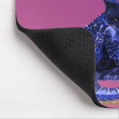 青いドラゴンおよび蝶マウスパッド マウスパッド (コーナー)