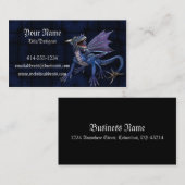 青いドラゴンのファンタジーの名刺 名刺 (正面/裏面)