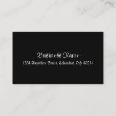 青いドラゴンのファンタジーの名刺 名刺 (裏面)