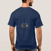 青いドラゴンのヴォイニッチ写本の改変ページ Tシャツ (裏面)