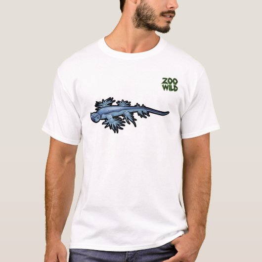 青いドラゴンの海スラグNudibranch Tシャツ (正面)