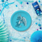 青いドラゴンの漫画 ペーパープレート (パーティー)