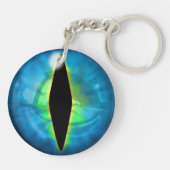 青いドラゴンの目 キーホルダー (裏面)
