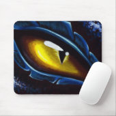 青いドラゴンの目 マウスパッド (マウス)