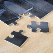 青いドラゴン飛行 ジグソーパズル (側面)