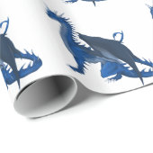 青いドラゴン ラッピングペーパー (ロールコーナー)