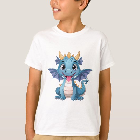 青いドラゴン Tシャツ (正面)