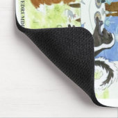 青いドラムダイナーのマウスパッド マウスパッド (コーナー)