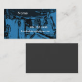 青いドラム 名刺 (正面/裏面)