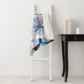 青いドレスに青い髪の人魚 シェルパブランケット (インサイチュ)