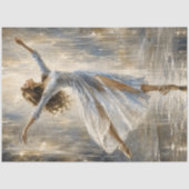 青いドレスの優雅な雨のダンサー 薄葉紙 (正面)